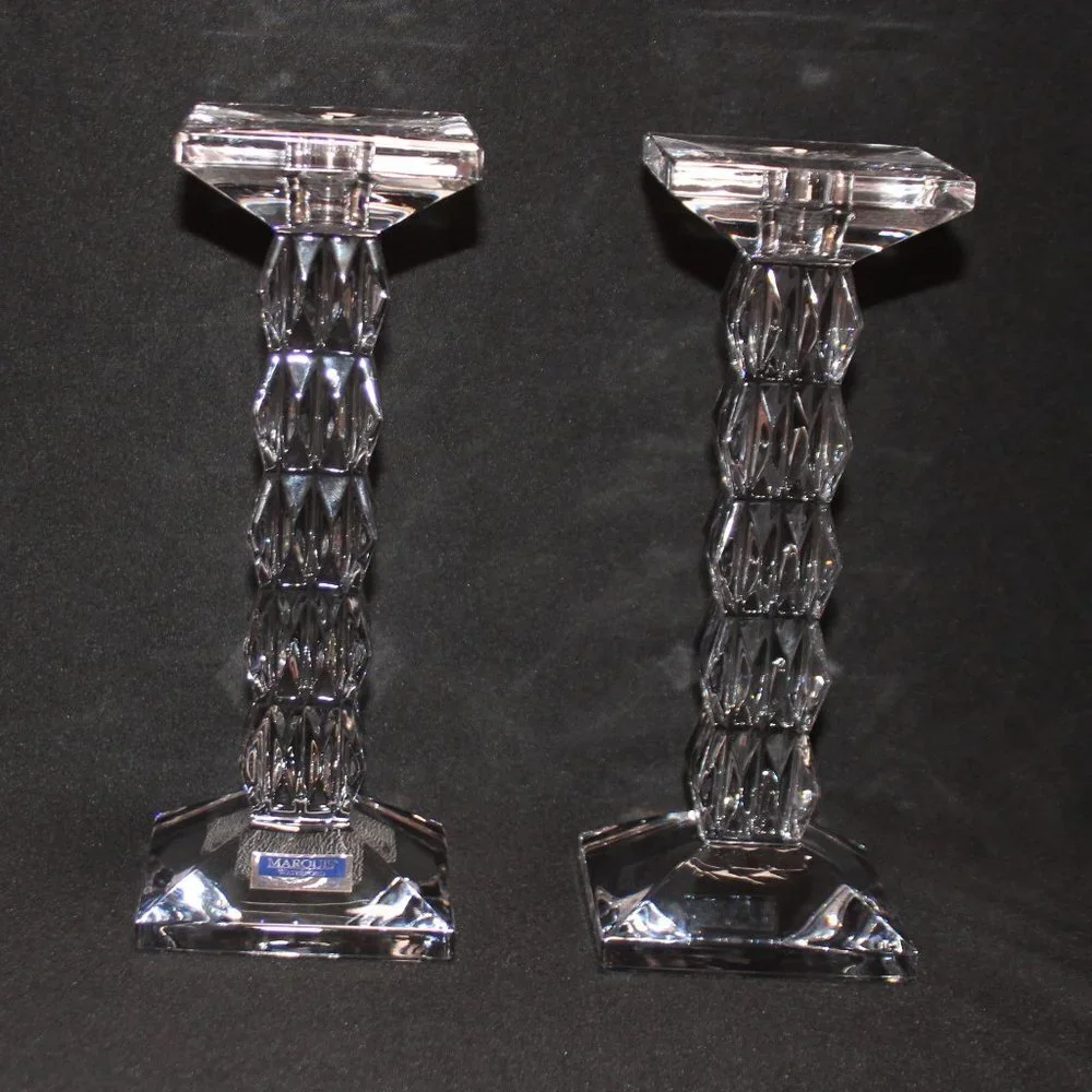 Marquis by Waterford Made in Slovenia Crystal Candlesticks
